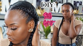 LARGE KNOTLESS BRAIDS PERFECT GRIP  BEGINNER FRIENDLY 👌🏾👏🏾 [upl. by Tirb]