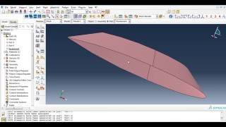 Numerical simulation of wing using ABAQUS Part4meshing of parts [upl. by Nerad]