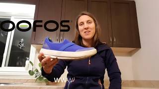 OOFOS OOmg low shoe Tested amp Reviewed [upl. by Ahsimrac]