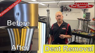 How Dent Repair Removes Sharp Dent Repairing Dent Without Repainting on car San Angelo Tx remove [upl. by Xerxes]