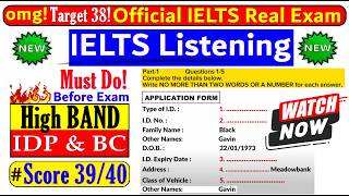 IELTS LISTENING PRACTICE TEST 2024 WITH ANSWERS  08082024 [upl. by Leuqcar118]