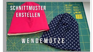 DIY Schnittmuster für Anfänger Wendemütze Beanie für jede Größe erstelleneinfachampschnell [upl. by Stedmann727]