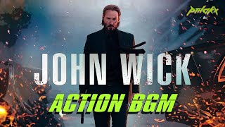 John Wick x Action BGM  John Wick x Retro Synthwave Action BGM Montage johnwick bgm actionmovies [upl. by Drolyag]