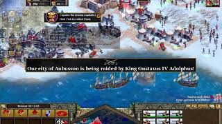 Rise of Nations Napoleon History Route 15 toughest Battle of Stockholm [upl. by Bremen893]