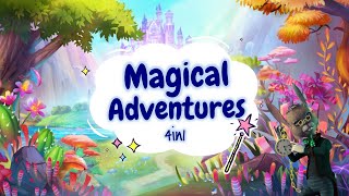 Sleep Meditations for Kids  MAGICAL ADVENTURES 4in1  Sleep Stories for Children [upl. by Lamori]