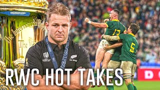 RWC FINAL HOT TAKES  Rugby Pod Break Down Springboks V All Blacks [upl. by Sivam]