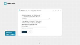 Maerskcom Registration Tutorial [upl. by Illil681]