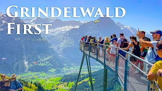 Grindelwald First Switzerland 4K  The Most Amazing Beautiful Place Ever Walking Tour Travel Vlog [upl. by Notffilc325]