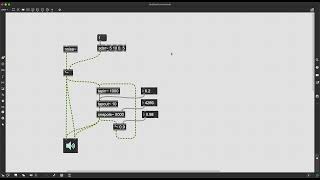 MaxMSPKarplusStrong String Synthesis（カープラス・ストロング合成） [upl. by Ythomit]