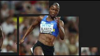 Julien Alfred 🇱🇨 clocks a time of 1085s to win the womens 100m at the Monaco Diamond League [upl. by Anyak]