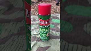 BALLISTOL GREEN GUN CLEAN shorts ballistol guncleaning safe [upl. by Lapointe]