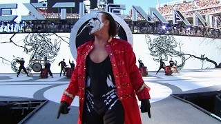 Sting makes an iconic entrance on The Grandest Stage of Them All WrestleMania 31 [upl. by Suruat]