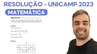 UNICAMP 2023  A seguir são apresentadas quatro funções definidas para [upl. by Joan]