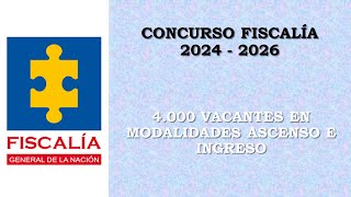 concurso FISCALIA 2024  2025  2026 [upl. by Ardnaid]