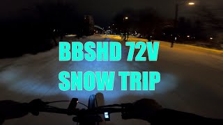 Snow Run  72V BBSHD amp HV ASI Bac 855 amp Eggrider v2 [upl. by Ayaet826]