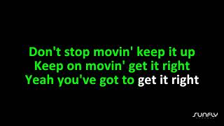 Livin Joy  Dont Stop Movin  Sunfly Karaoke [upl. by Malissa203]