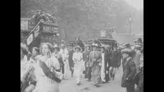 Miss Davisons Funeral 1913  BFI National Archive [upl. by Porett]