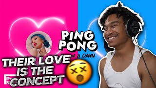 HyunAampDAWN PING PONG MV  REACTION [upl. by Haiasi]