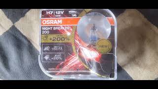 Osram Night Breaker 200  H7 [upl. by Ledairam858]