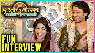 Shaheer Sheikh And Sonarika Bhadoria Fun Interview On DastaanEMohabbat Salim Anarkali Launch [upl. by Steinberg]