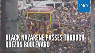 Black Nazarene passes through Quezon Boulevard  Nazareno 2024 [upl. by Roose]