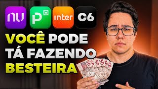 BANCOS DIGITAIS TIRE SEU DINHEIRO AGORA NUBANK C6 INTER PICPAY [upl. by Ahsenauj]