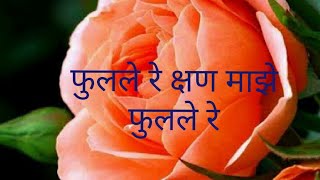 Phulale re kshan maze fulale re फुलले रे क्षण माझे फुलले रे  ऋतु हिरवा [upl. by Adnolaj946]