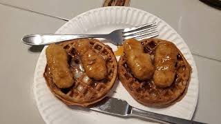 Cinnamon Toast Crunch Waffles with Honey Breast Chicken Tenders [upl. by Eremaj]