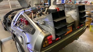 Building a Delorean Time Machine replica display for Universal Studios Orlando Florida [upl. by Boyt]