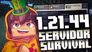 NUEVO SERVIDOR SURVIVAL Para MCPE 121X  Servidores para Minecraft Bedrock 12140 [upl. by Lilith]