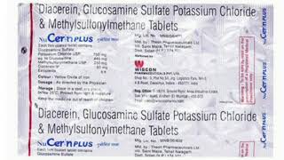 Nucerin Plus Tablet Diacerein Glucosamine Sulfate Potassium Chloride amp Methylsulfonylmethane [upl. by Reichert724]