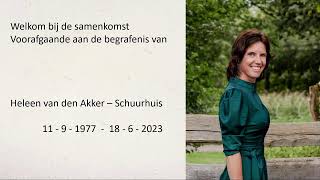 De Hoeksteen Bergentheim Dankdienst begrafenis Heleen van den Akker [upl. by Kirchner]