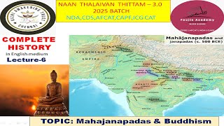 Mahajanapadas amp Buddhism in English Lecture6 Complete History for UPSC CSECDSNDACAPFAFCATSSC [upl. by Tiphanie]