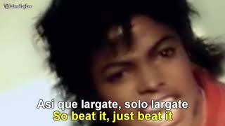 Michael Jackson  Beat It Lyrics English  Español Subtitulado [upl. by Lrae]