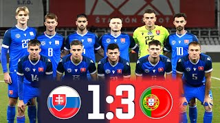 ️⚽️ZOSTRIH GÓLOV I U21 Slovensko  Portugalsko I 🇸🇰13🇵🇹 [upl. by Ynttirb950]