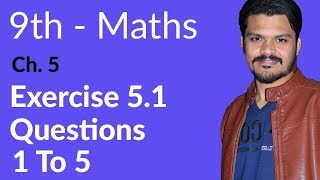 9th Class Math Exercise 51 Question no 1 to 5  Chapter 5 Factorization  Matric part 1 Math [upl. by Mildrid]