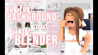 How To Change Your Roblox Background and Get Pink Blender  alourelia [upl. by Nilam]