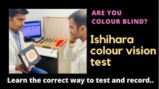 Colour Vision II Test for Colour Blindness II Ishihara Colour Vision test [upl. by Ivz]