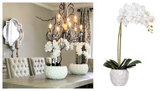 NEW DIY Artificial Orchid Centerpiece [upl. by Sherr575]