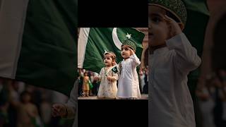 14th August Best video Independence day kids saluting the flagkids viralshorts pakistan azadi [upl. by O'Meara]