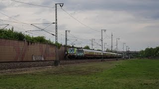 BLS Vectron 475 404 mit AKERheingold mit Makro durch Neulußheim [upl. by Ymarej]