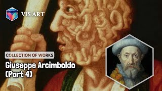 167 Drawings and Paintings by Giuseppe Arcimboldo A Stunning Collection HDPart 4 [upl. by Shulem319]