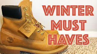 5 MUST Have Winter Essentials  Timberland Boots Unboxing [upl. by Banky]