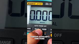 ZOYI ZT301 is an affordable digital multimeter with high accuracy [upl. by Anrak208]