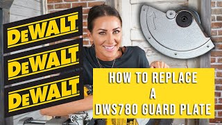 How To Replace a DWS780 Guard Plate [upl. by Clovah197]