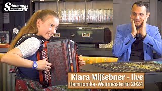 Klara Mißebner Die HarmonikaWeltmeisterin 2024  Live im TV [upl. by Felt]