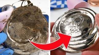 I Cleaned The DIRTIEST Olympic Silver Medal Ever [upl. by Eerac]