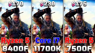 Ryzen 5 8400F vs Core i7 11700K vs Ryzen 5 7500F  PC Gameplay Tested [upl. by Karna674]