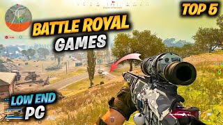 Top 5 Best Battle Royal Games For Low End PC Without Graphics Card [upl. by Craggie]