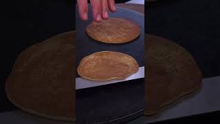 Pancake à la pâte à crêpe pancake crepe food dessert viralvideo viralshorts cooking [upl. by Conner]